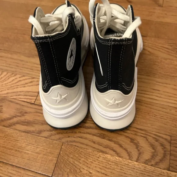 Converse Black and White High-Top Sneakers - Picture 2 of 4